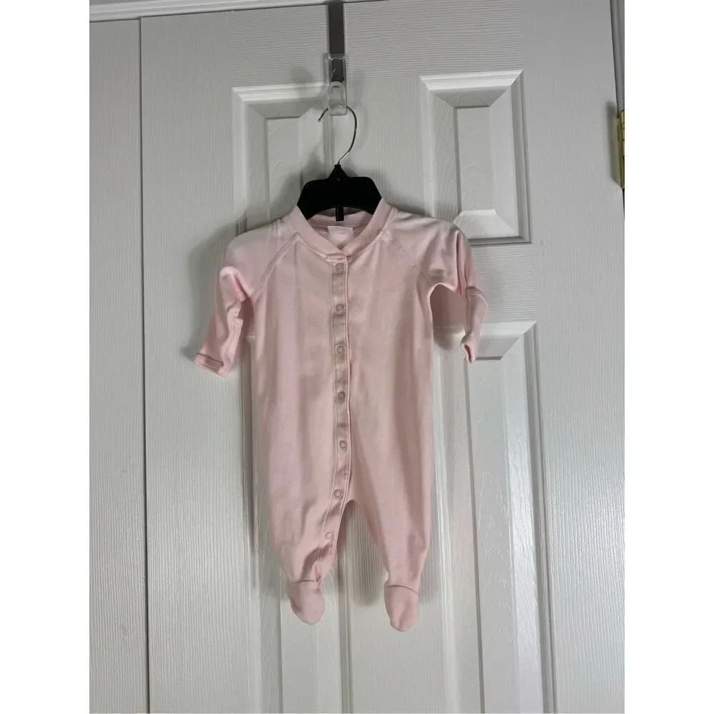Hanna Andersson Girls Pink Sleeper Size 50 0/3m